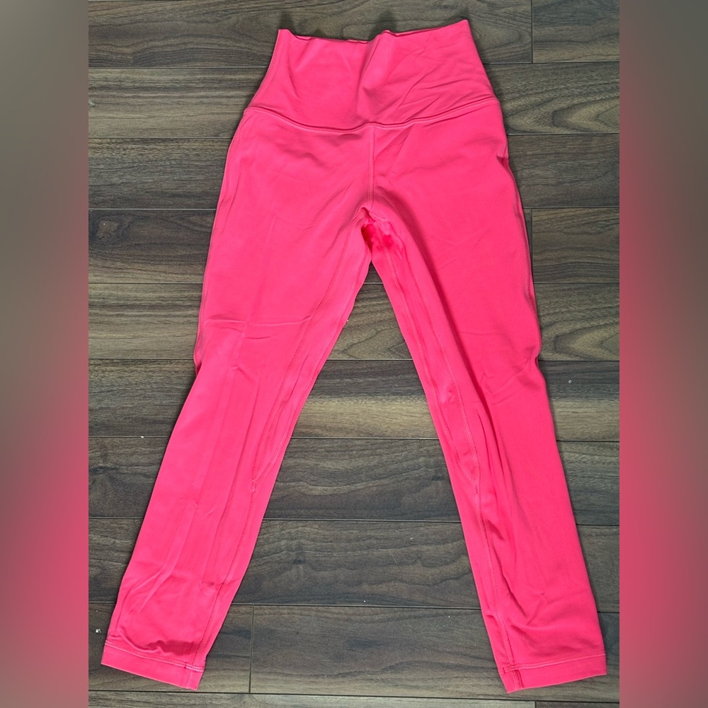 Vibrant Pink High-Waisted Lululemon Align Leggings